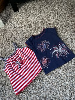 12 Month Flag/fireworks shirts
