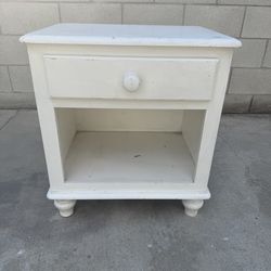 Pottery Barn White Nightstand