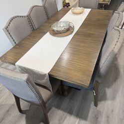 Ashley Furniture Dining Room Table with 8 Chairs