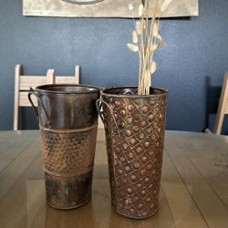 Set of Metal Planters 