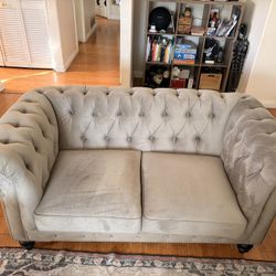 Velvet Loverseat Couch