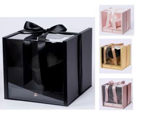 Acrylic Heart Flower Box