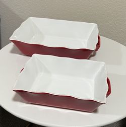 Le Boulanger Ceramic Oven to Table Bakeware - Set of Two $30