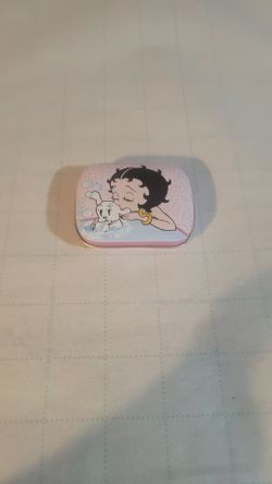 Betty Boop Collectible Tin Box Betty Boop in a bubble bath with her dog, Pudgy