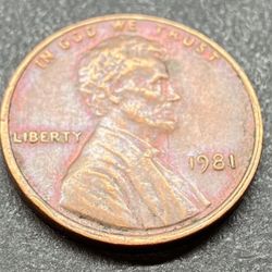 1981 No Mint Penny