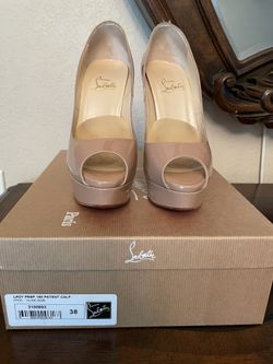 Christian Louboutin Lady Peep 150 Nude