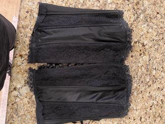 Black Satin and Lace Corset