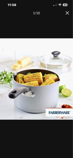 Farberware Cookstart Nonstick Straining Saucepan With Glass Lid, Dishwasher Safe, 3 Quart, Cook, boil or steam your way to your favorite meal and  lea