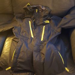 Boys Northface Jacket/ Fleece Sz M