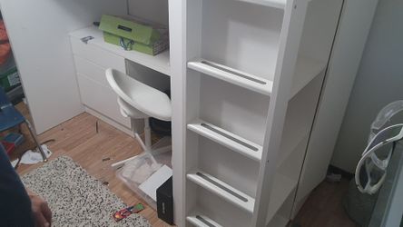 IKEA kids bed with desk