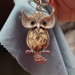 Solid Metal Owl Keychain, Black ⚫️ Enamel & Clear Rhinstones, Unique & Intricate Design, Make Offer, Need Gone! 😉 🤗 