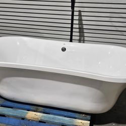 Streamline Bath 68"x 34" Freestanding Soaking - Bathtub 