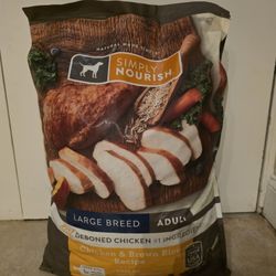Dog Food by Simply Nourish Large Breed Adult Chicken & Brown Rice 40 lbs
