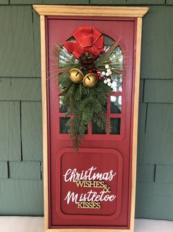 NEW 25” Christmas “Window” Wall Hanging Sign 