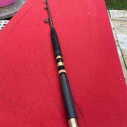 ANDE 50-80 lb Tournament Stand Up Roller Rod In Very Good Condition 