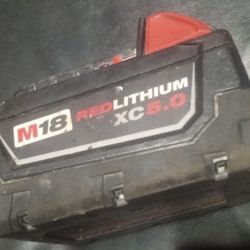 Milwaukee M18 Red Lithium XC 5.0 Battery 