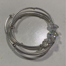 Silver And Crystal Bracelet 