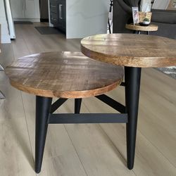 End Table Contemporary 2 Tiered Side Table 