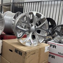 Silver snowflake wheels