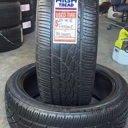 215/45/18 Firestone - 2 Tires Installed and Balanced