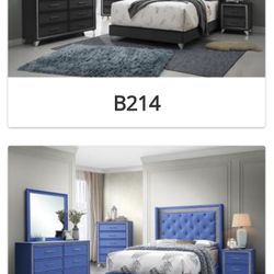 Queen Size Bed With Dresser And Mirror 