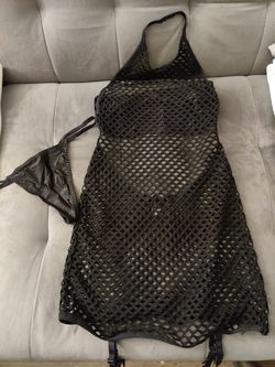 Brand New Victoria's Secret Fishnet Slip with Garters