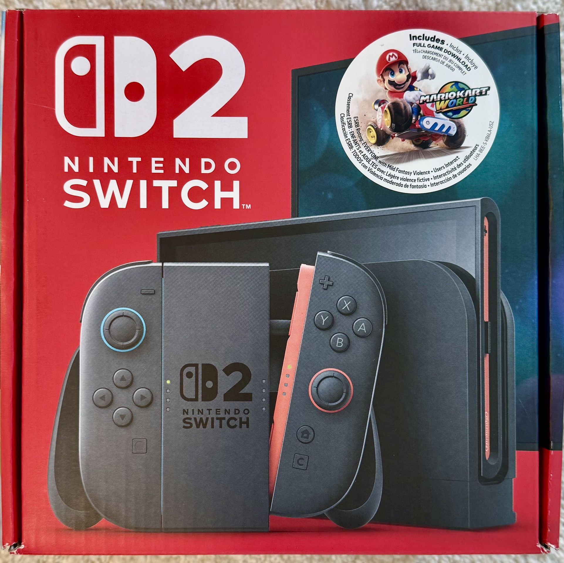 Nintendo Switch 2 Mariokart World Bundle