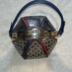 Geometric Crossbody Faux Leather 