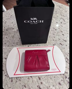 Coach leather wallet