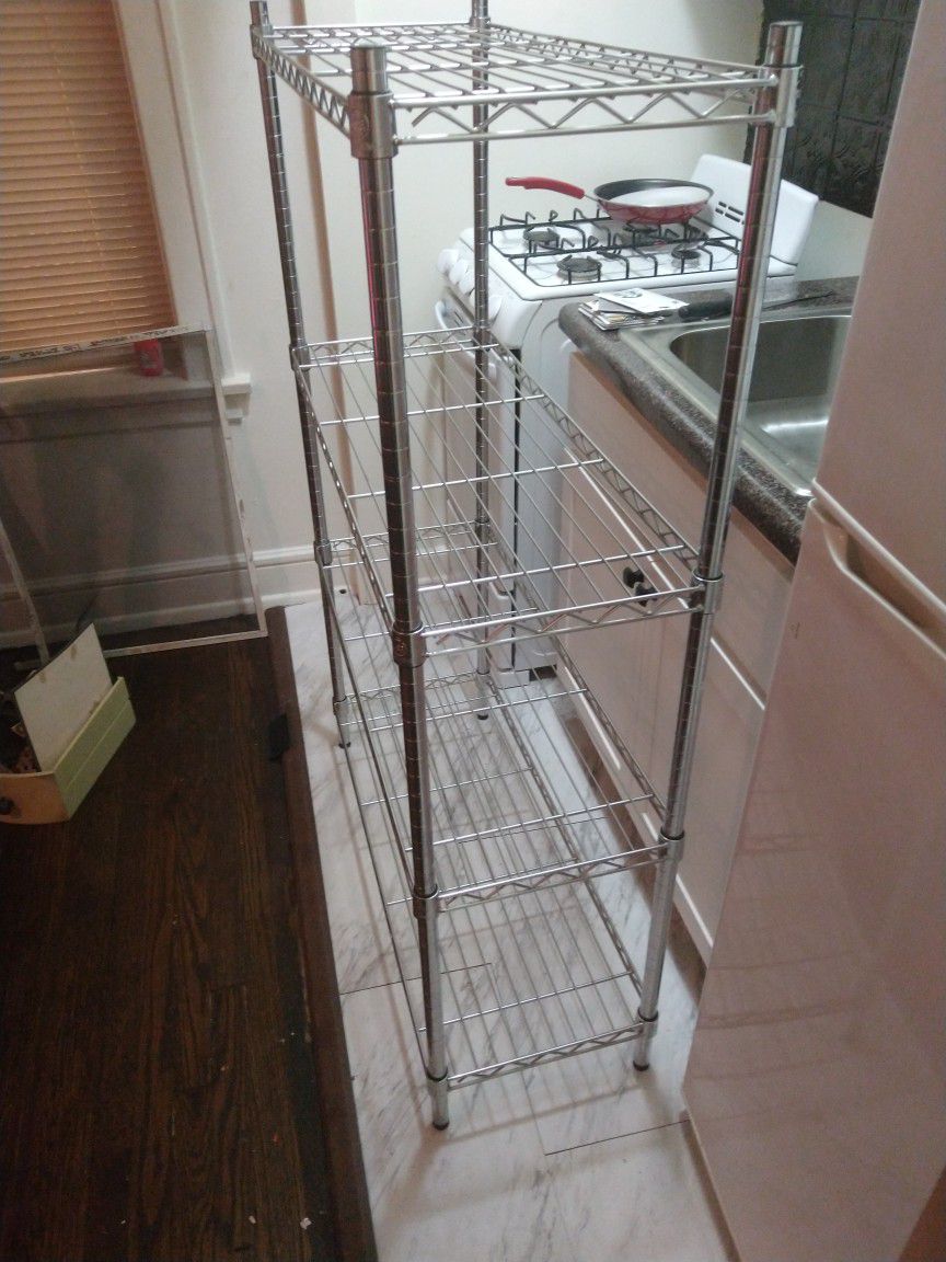 To Identical Stainless Wire Rack Shelves