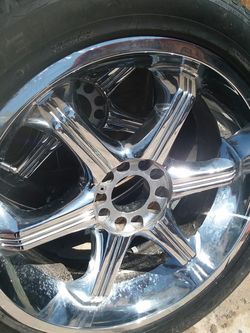 Three 22" rims & 285 45 22 tires