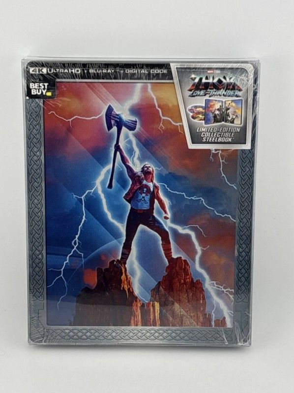 Thor: Love And Thunder (4K Ultra HD+Blu ray+Digital) Best Buy Steelbook New