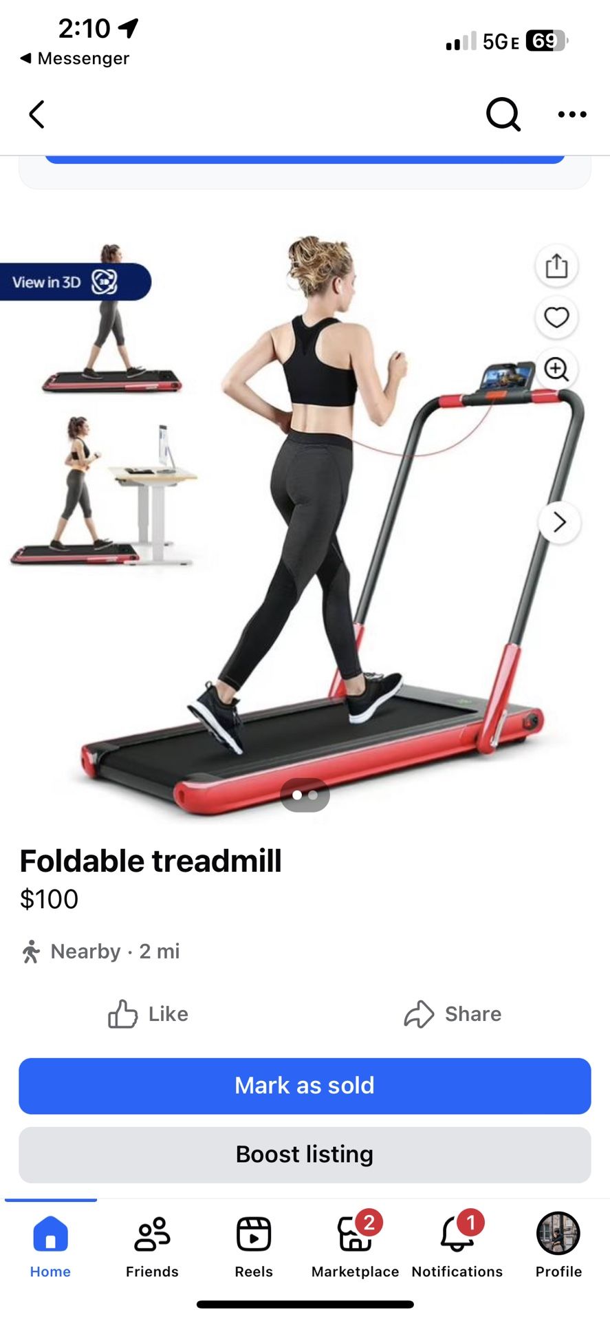 Foldable Small Treadmill