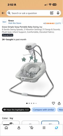 Graco Simple Sway Swing