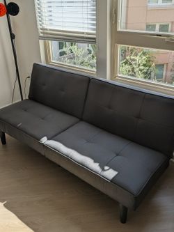 Black Futon - Couch - Lounge - Bed