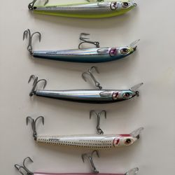 6", 1 3/16 oz Bomber Lures Long Shot Slender Minnow Bait Saltwater Fishing Lure