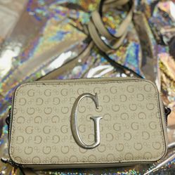 Cream G-Emblem - Reinee Mini Double-Zip Crossbody