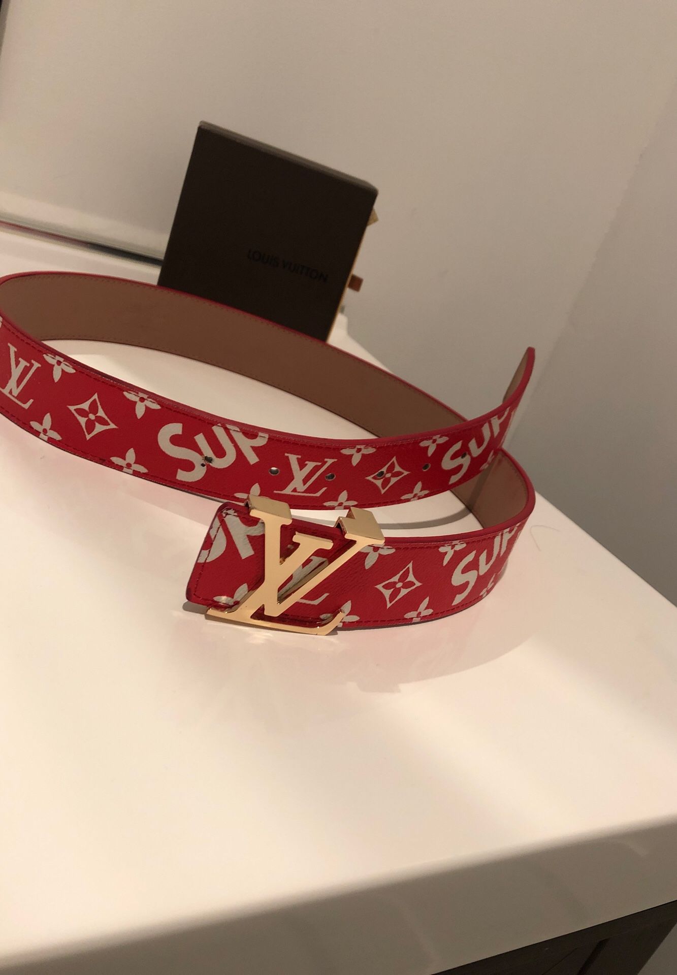 Louis Vuitton Supreme belt