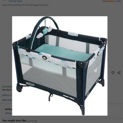 Graco Play Pen With Infant Bassinet/Cover/Sheets & Delivery 