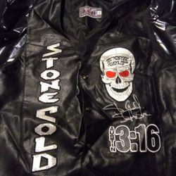 Stone Cold Steve Austin Autographed Leather Vest
