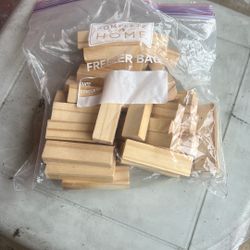 40 Small Wooden Blocks