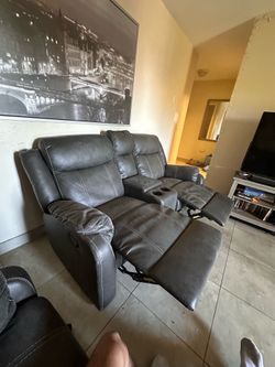 Love seat recliner couch free