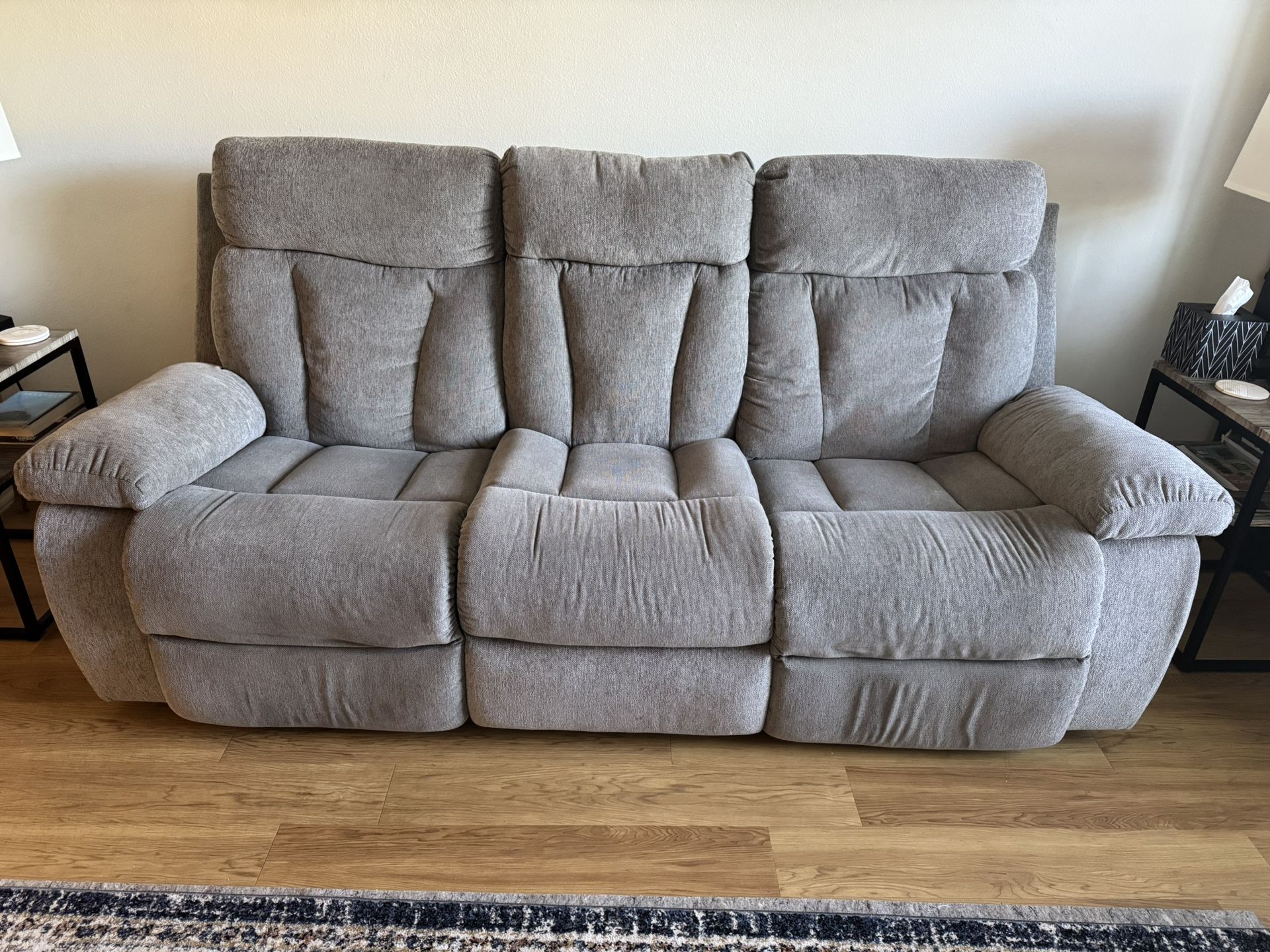 Grey Recliner Couch
