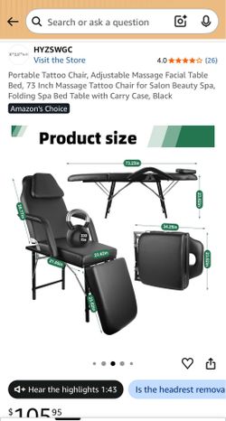 Spa chair/bed