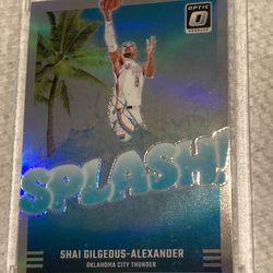 2024-25 Donruss Optic #6 Shai Gilgeous-Alexander Splash! Silver Holo Prizm Card