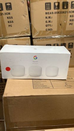 Google Nest Wifi 3 Pack router and 2 points