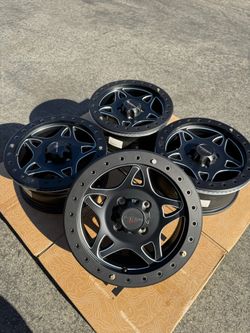 15” Walker Evans Racing Beadlocks ATV UTV Side By Side SXS Beadlock Racing Wheels Rare Walker Evans Racing