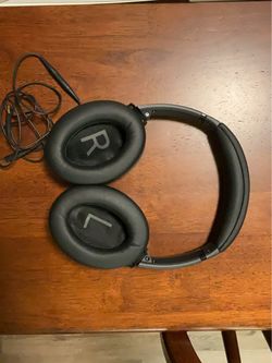 Black Over-Ear Headphones with Cable