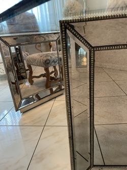 Z Gallery Mirror Glass Top Dining Room Table