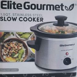 1.5qt Stainless Steel Slow Cooker